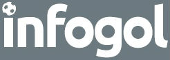 Infogol logo, on a blue background.